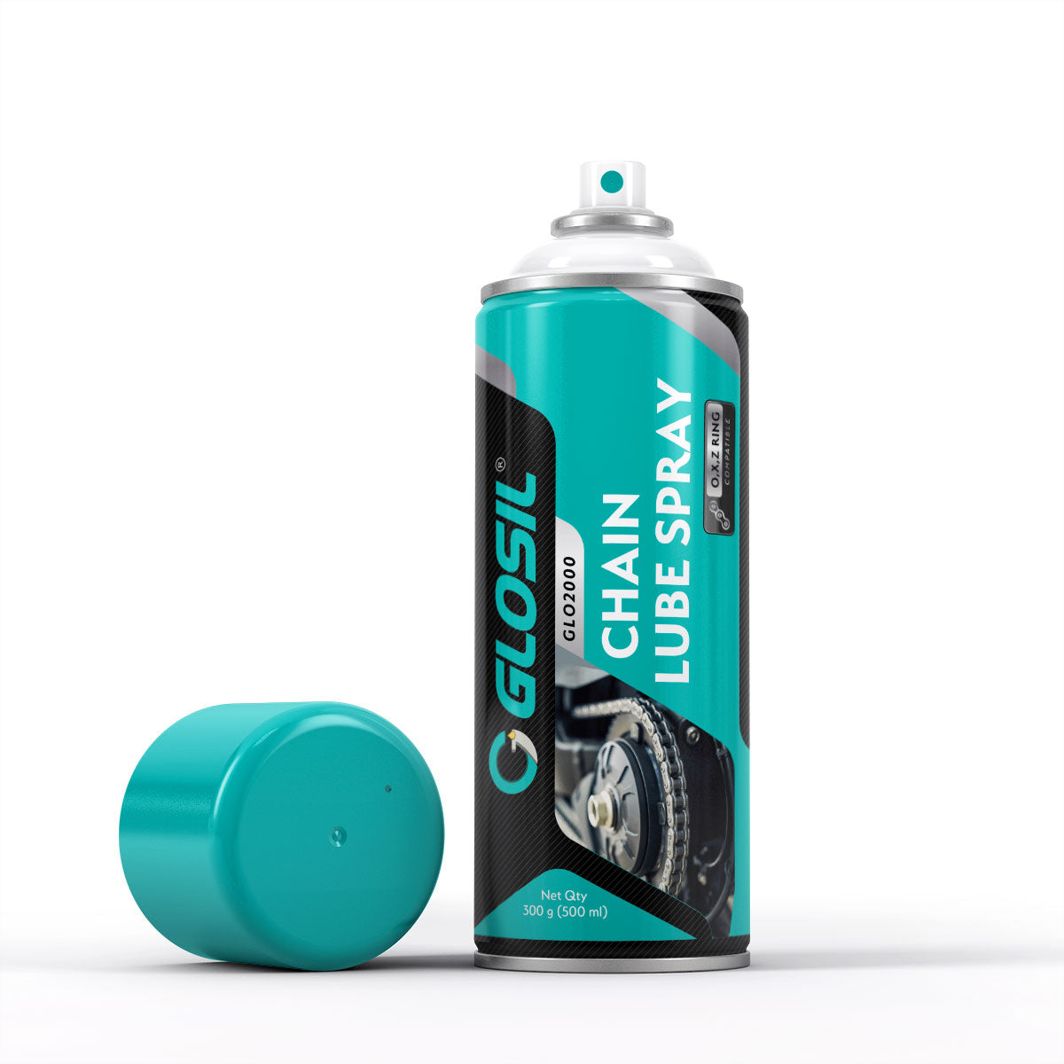 Glosil Motorcycle Chain Maintenance Kit | Chain Lube 150ml, Bike Shiner 100ml, Chain Cleaning Brush & Microfiber Cloth